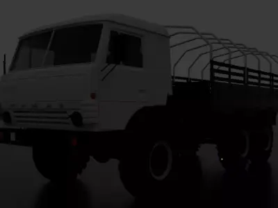 kamaz  war car  3D print model