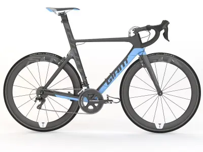 Giant Propel Advanced Sl-2 Black-Blue Sprinter Bicycle 3D model