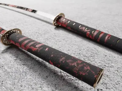 Katana Sword Used 3D model