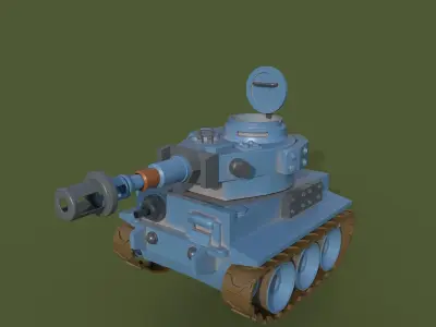 Low poly Tanks Low-poly 3D model