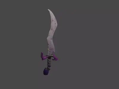 Stylized Mighty sword Aegis Roseblade 3D model