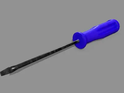 screwdriver Low-poly 3D model 42
