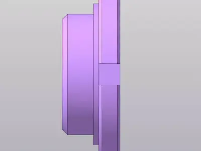 Spanner Lock Nut Ring - Precision Fastening Part 3D model