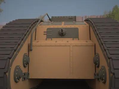 Mark V tank 3d model 3D model