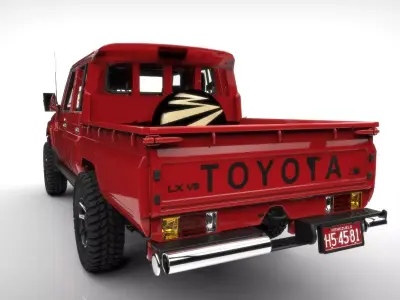TOYOTA LAND CRUISER J79 GR  Low-poly 3D model