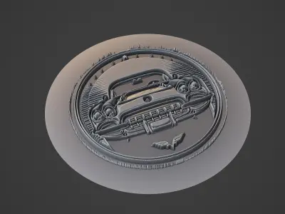 Car Pendant Medallion 3D print model