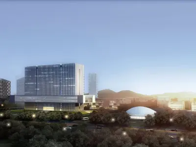 3Dmax fashion city commercial square building 247 3D model