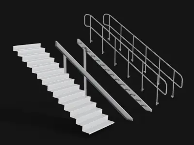 Metal Stairs 3D model purchase