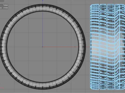 No Logo Tyres 3D model