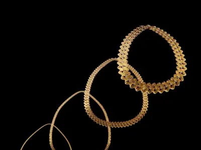 Low Poly Chains - 5 Pack Low-poly 3D model