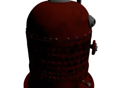Industrial SciFi Heater Prop 3D model
