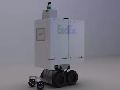 Delivery Robot 3D model by illusioncreators