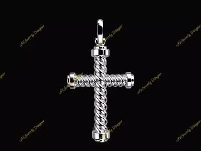 AV Designe 251 Cable Cross Pendant  3D print model