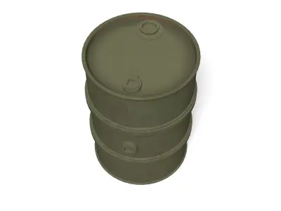 WW2 U S   200 liter fuel drum 3D model