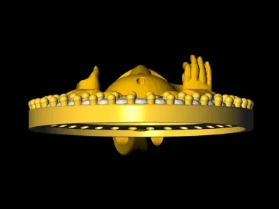 Ganpati Pendant - 0084  3D print model