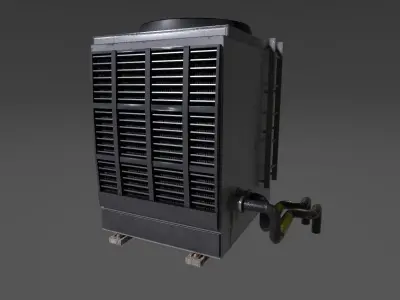 Rooftop Air Conditioner  Low-poly 3D model
