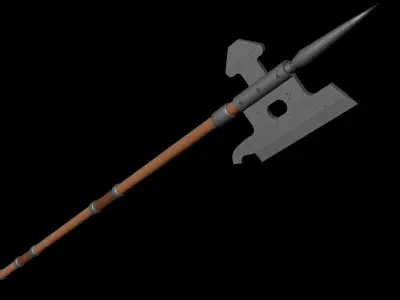 Realistic pikes with procedural materials - 5 different pikes Low-poly 3D model
