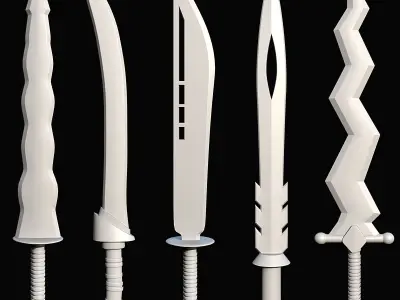 Sword Base Mesh Vol 3 Low-poly 3D model