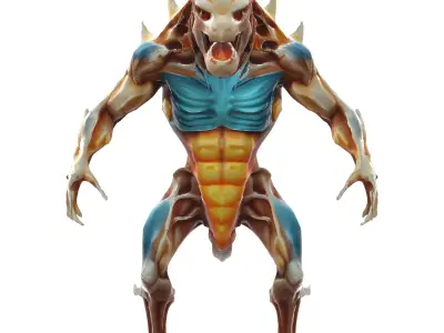 Battle-Ready Raptor Warrior Free 3D print model