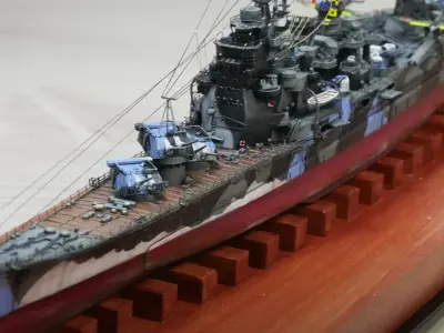 World of Warships 1-700 IJN Atargo Heavy Cruiser Warship Kit 3D print model