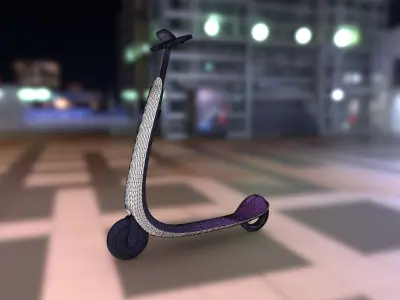 Kick Scooter Low-poly 3D model purchase