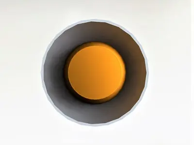 signal light orange 3D model