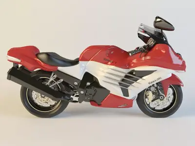 Kawasaki Ninja ZX-10RR - High-Fidelity Superbike 3D model