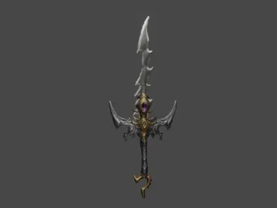 Zeloeman Sword A 8 Low-poly 3D model