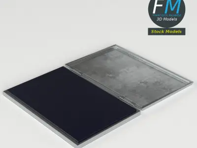 Ink pad for rubber stamp 3D model