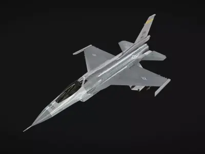 F-16 Jet Low-poly 3D model