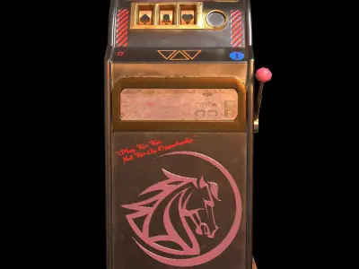 GAME READY SLOT MACHINE Low-poly 3D model