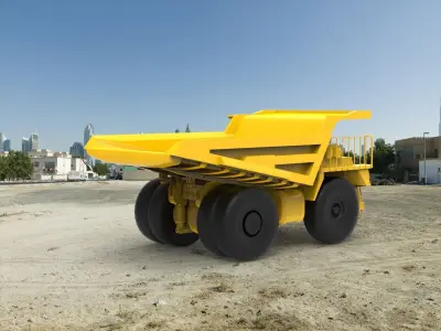  Komatsu HD465-7E0 Rock Truck 3D model