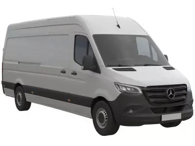 Mercedes-Benz Sprinter Detailed interior Long High Roof 2023 3D model