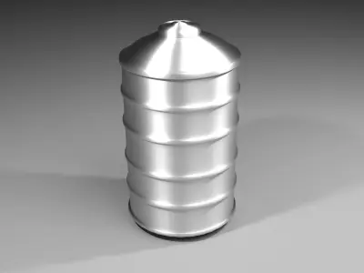 Steel Water Tank 1 3D model