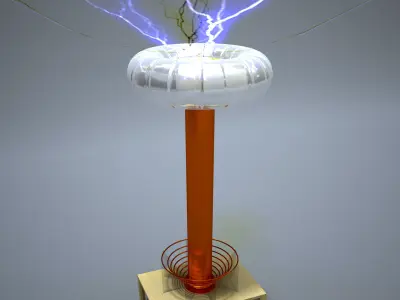Tesla Coil 3D model purchase