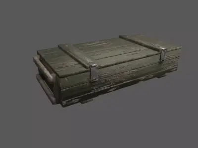 Military Crate 02 Low-poly 3D model