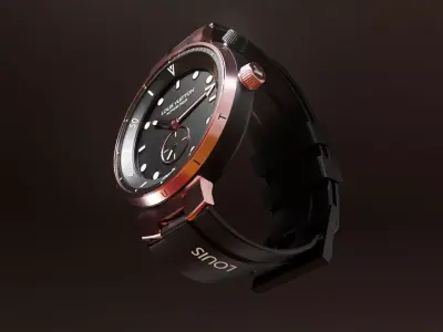Watch 3D Model Photorealistic  Low-poly 3D model