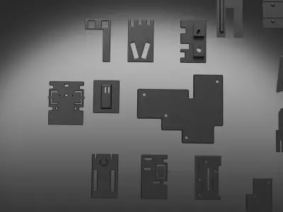 kitbashing panels scifi  3D model