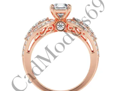 Engagement Ring50 3DM Model with 28 IMAGES and 7 VIDEOS 3D print model
