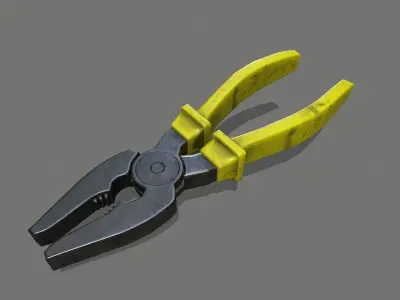 nippers pliers Low-poly 3D model get