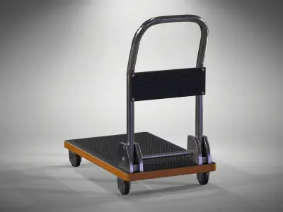 Trolley Low-poly 3D model get