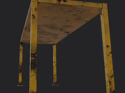 IndustrialPLateform industrial table 3D model