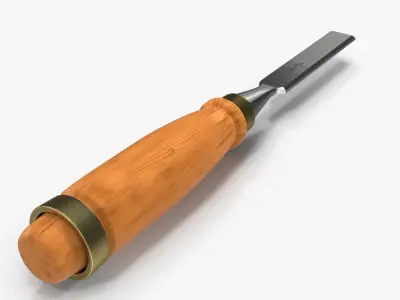 Straight chisel 12mm 3D model purchase