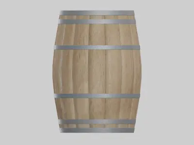 Light Toasted Bordeaux Barrel 3D model