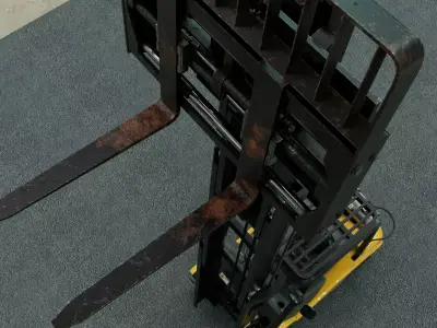 forklift Low-poly 3D model by PhilRivera from CGTrader