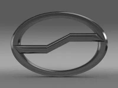 Zhauto Logo 3D model