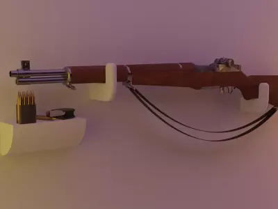 Garand M1 rifle 3D model