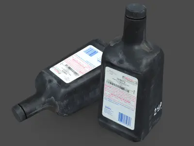 Power Steering Fluid Bottle 3D model