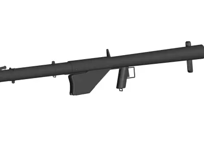 bazooka anti-tank rocket launcher 3D model