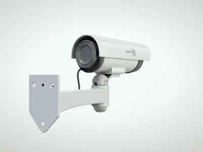 Industrial Camera Low-poly 3D model